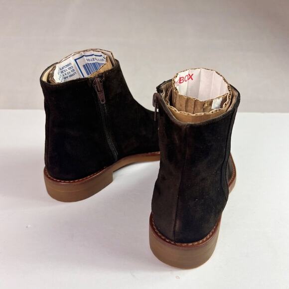 Anne Klein Womens Suede Leather Low Heel Ankle Booties Shorties - Picture 10 of 16